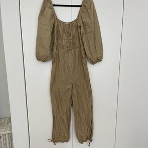 Ulla Johnson Amalie Jumpsuit Tan